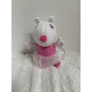 CUTE BALLERINA PEPPA PIG W/ TUTU & SOUND 8" Plush STUFFED ANIMAL TOY‎